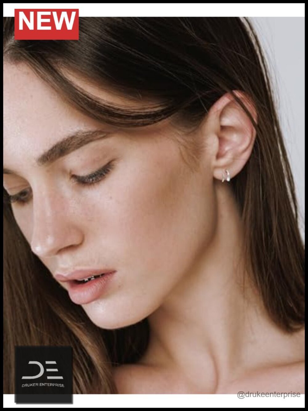 S925 Sterling Silver Double Hoop Earrings Hypoallergenic Spiral Twist Earrings View 2